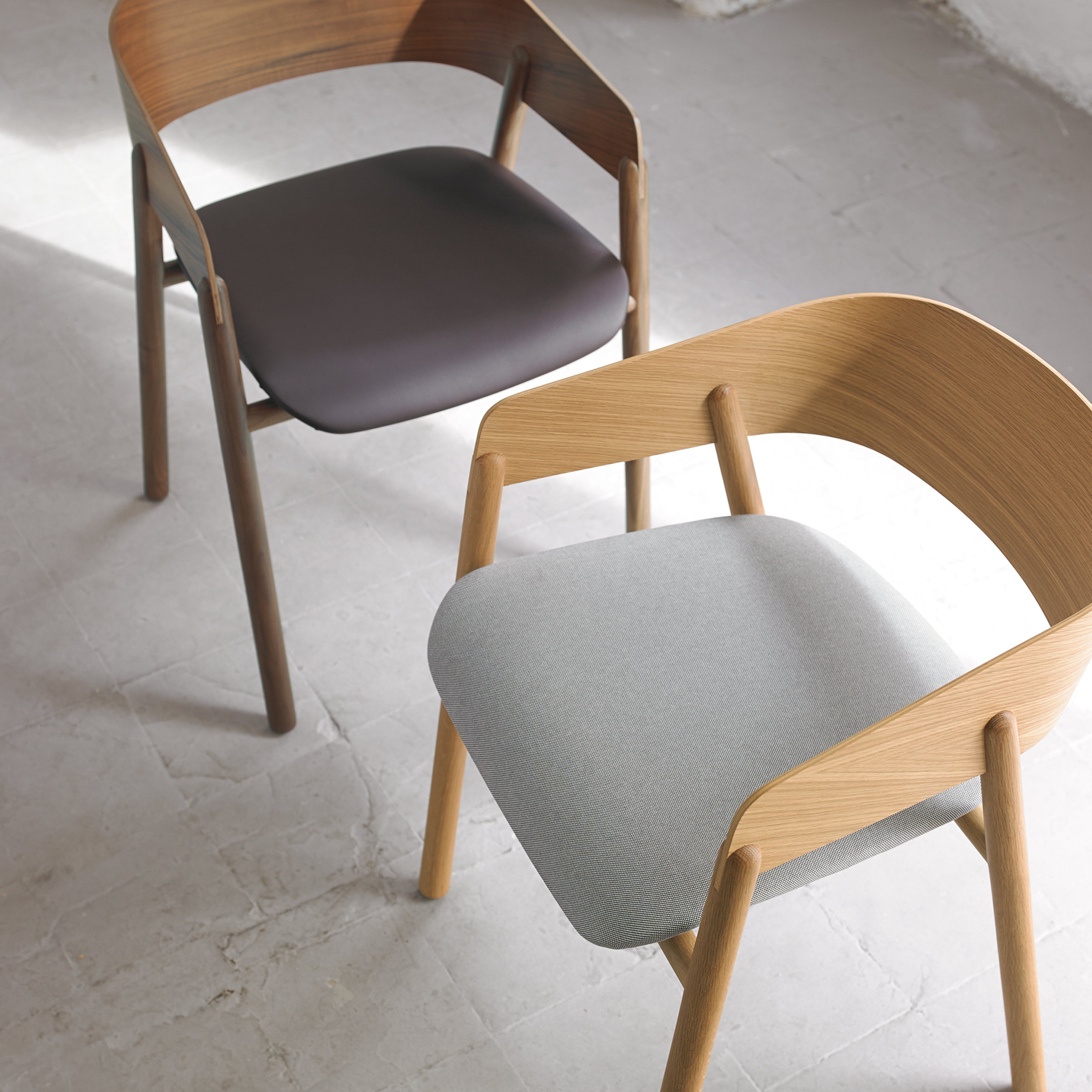 Mava Armchair: Seat Upholstered