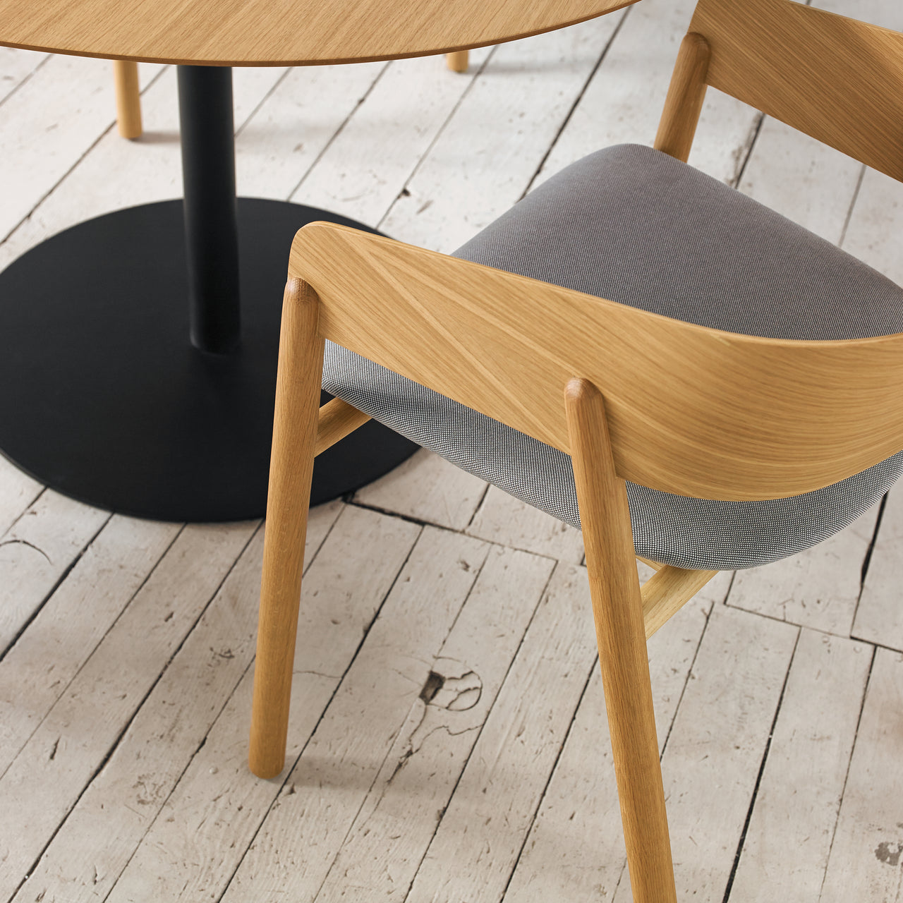 Mava Armchair: Seat Upholstered