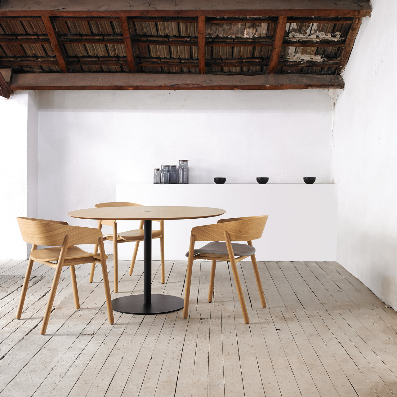 Mava Armchair: Seat Upholstered
