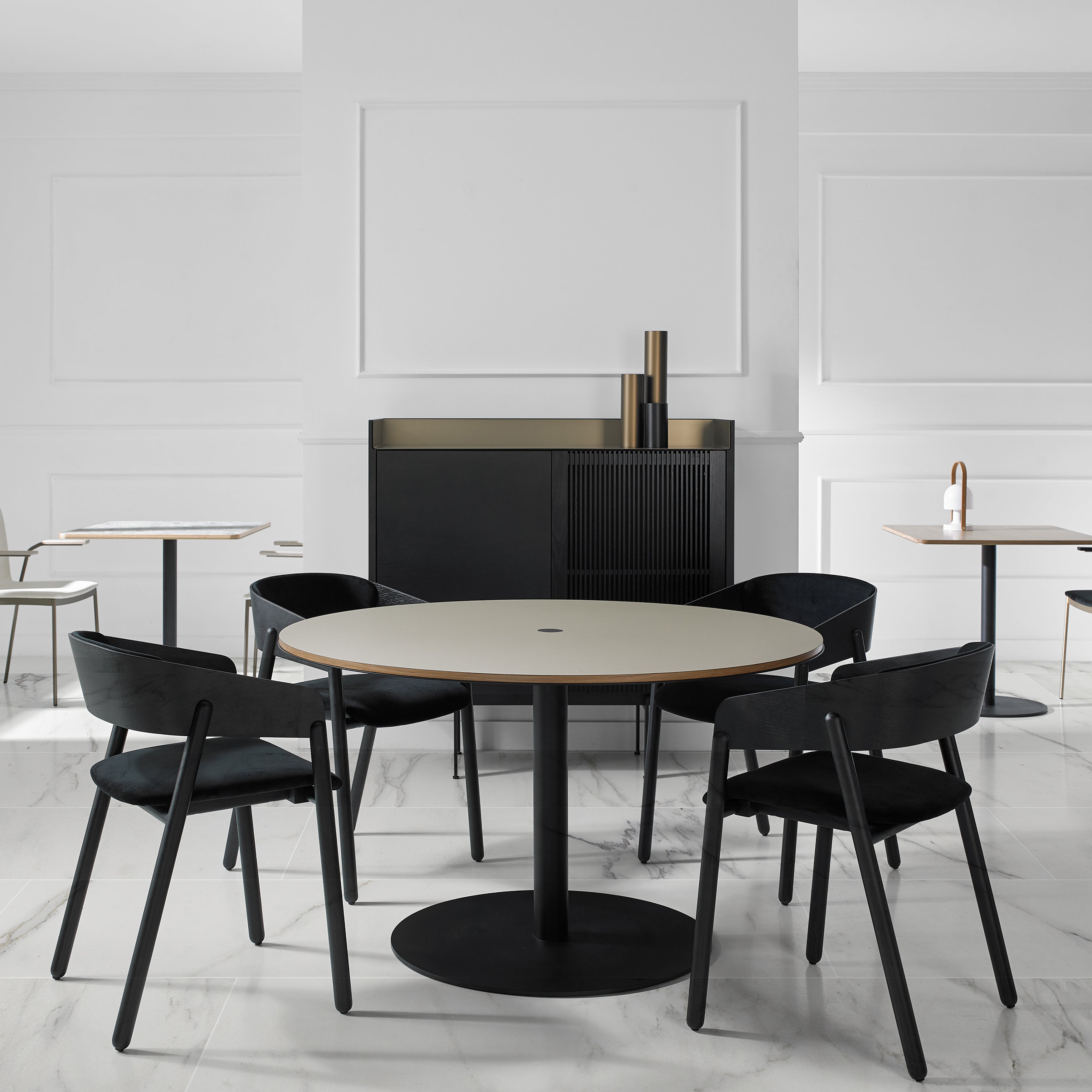 Mava Armchair: Seat + Back Upholstered