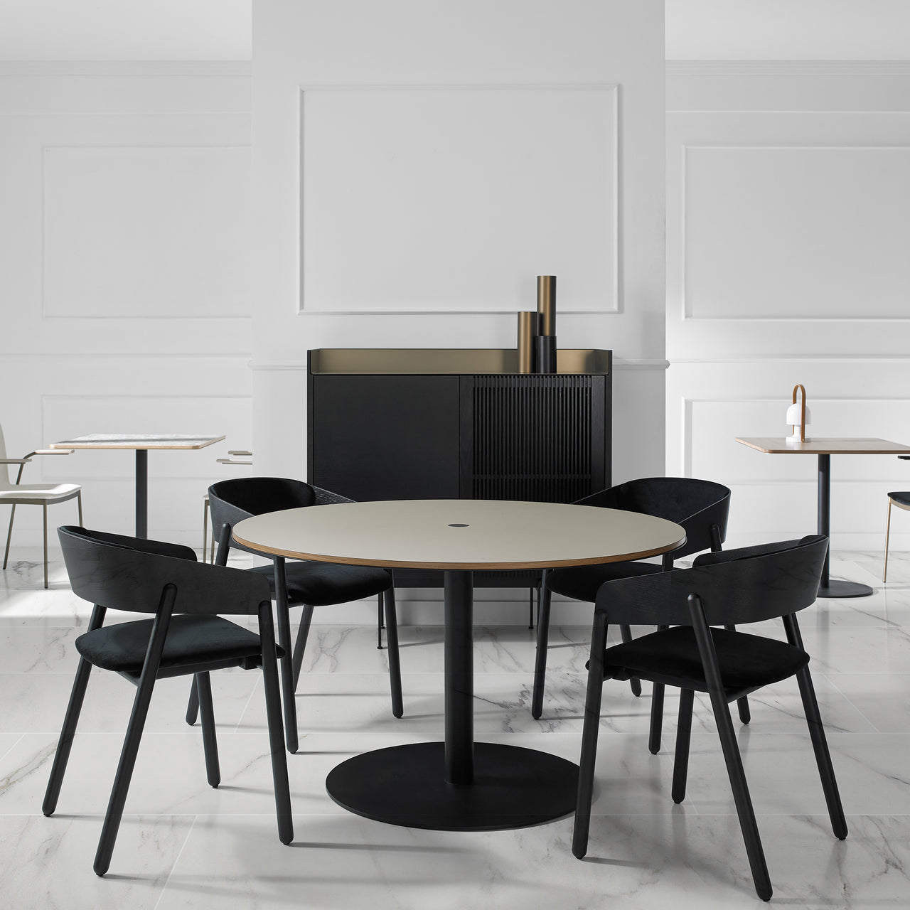 Mava Armchair: Seat + Back Upholstered