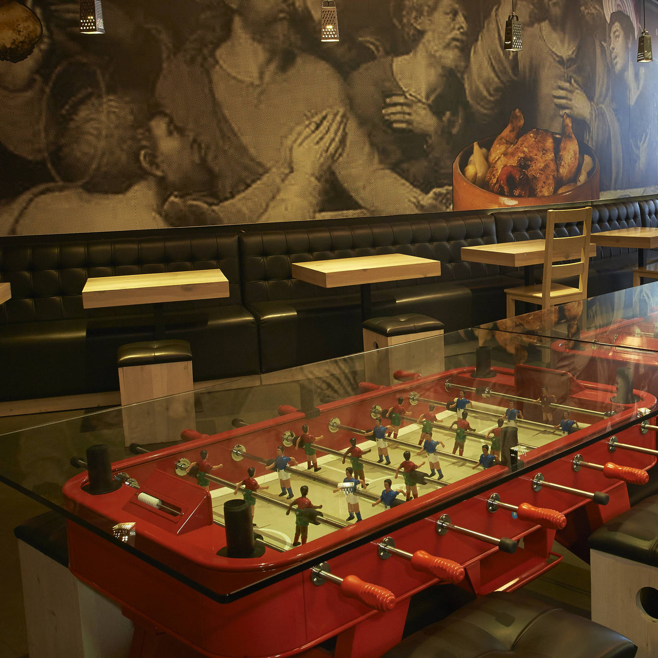 RS2 Rectangle Dining Football Table: Outdoor