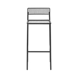 Rachel Bar Stool: Black + Without Cushion