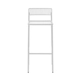 Rachel Bar Stool: White + Without Cushion