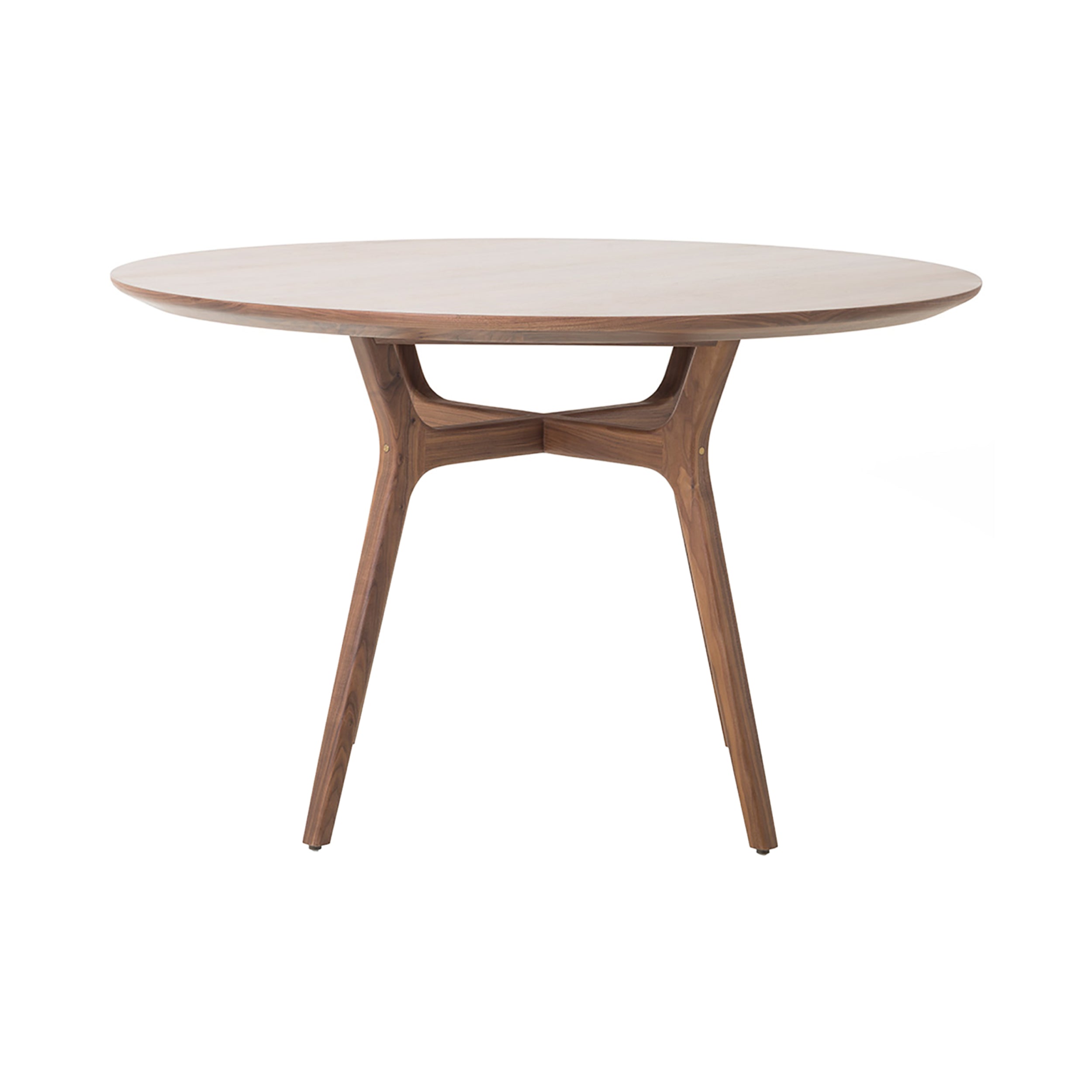 Ren Round Dining Table: Natural Walnut