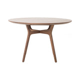 Ren Round Dining Table: Natural Walnut