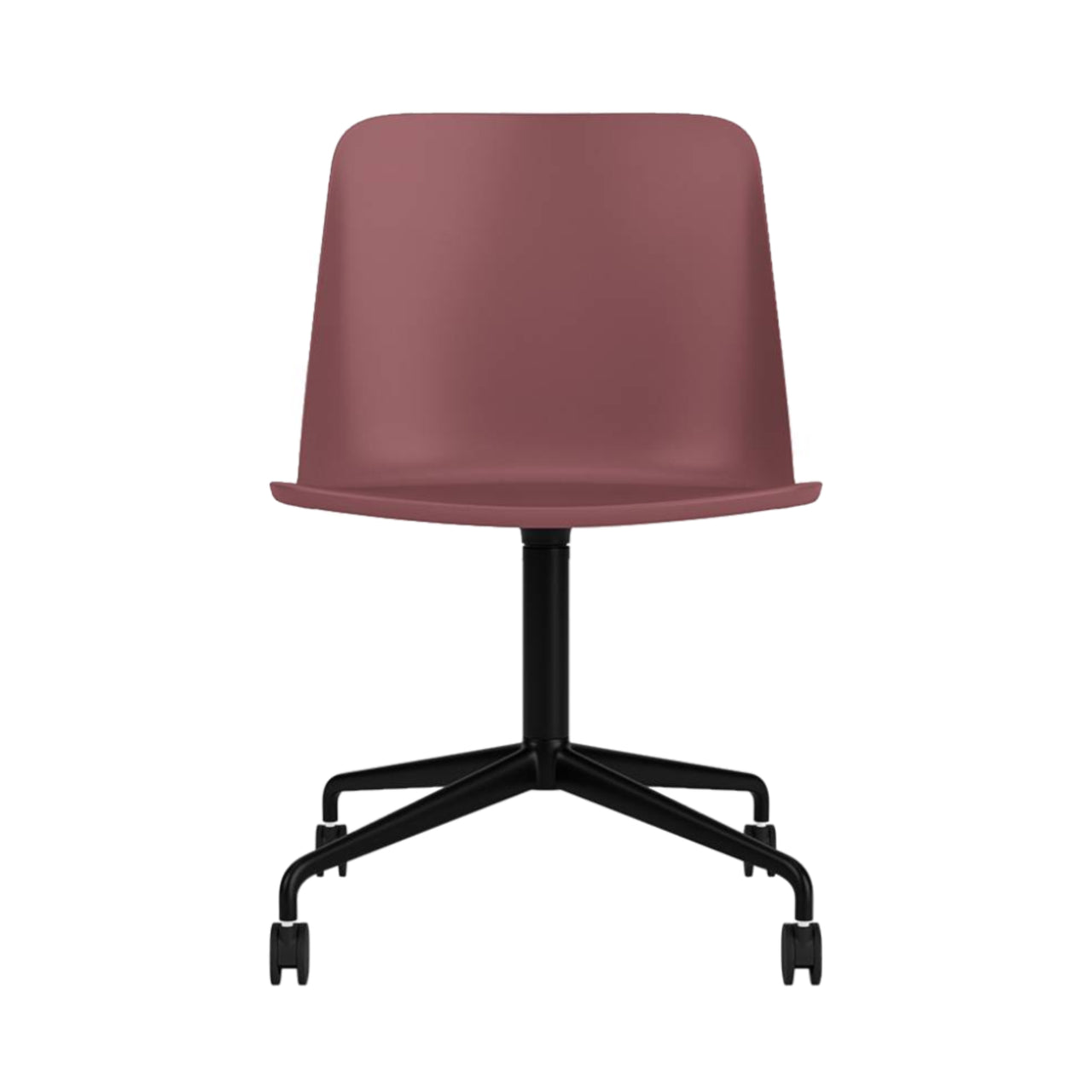 Rely Chair HW21: Red Brown + Black