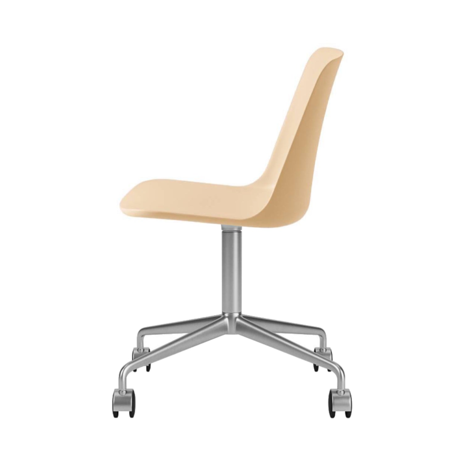 Rely Chair HW21: Beige Sand + Polished Aluminum