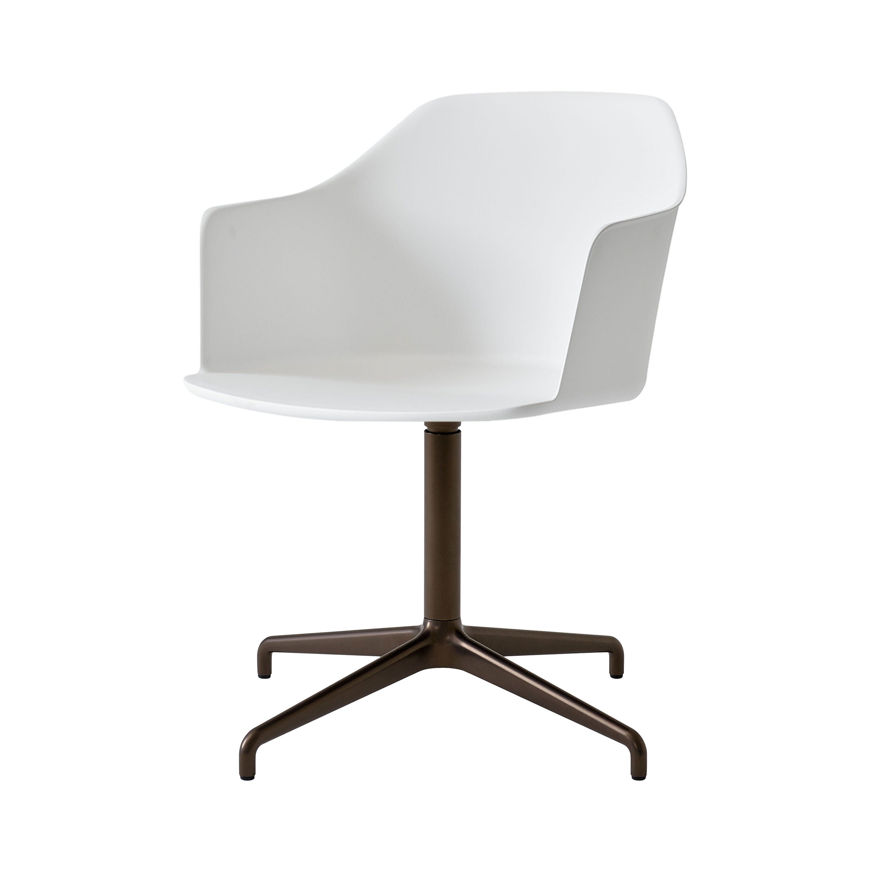 Rely Chair HW38: White + Bronzed