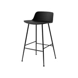 Rely Bar + Counter Lowback Stool: HW86 + HW81 + Counter (HW81) + Black + Black