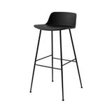 Rely Bar + Counter Lowback Stool: HW86 + HW81 + Bar (HW86) + Black + Black