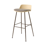 Rely Bar Stool: HW87 + Beige Sand + Bronzed