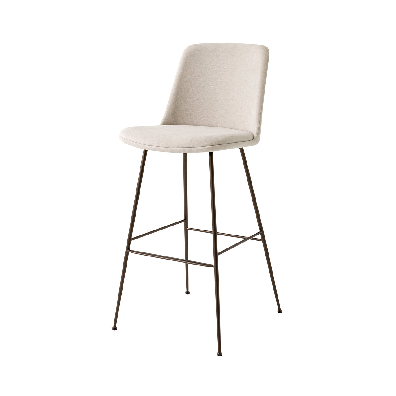 Rely Bar + Counter High Backrest Chair: HW99 + HW94 + Bar (HW99) + Bronzed