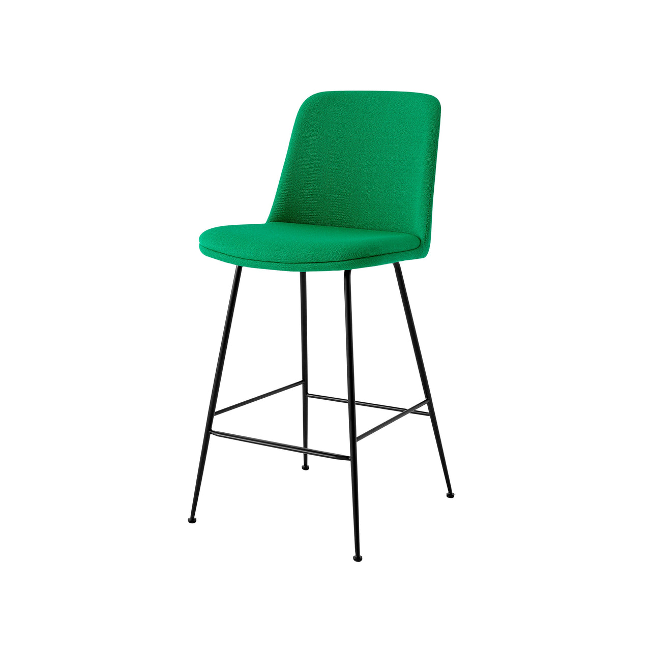 Rely Bar + Counter High Backrest Chair: HW99 + HW94 + Counter (HW94) + Black