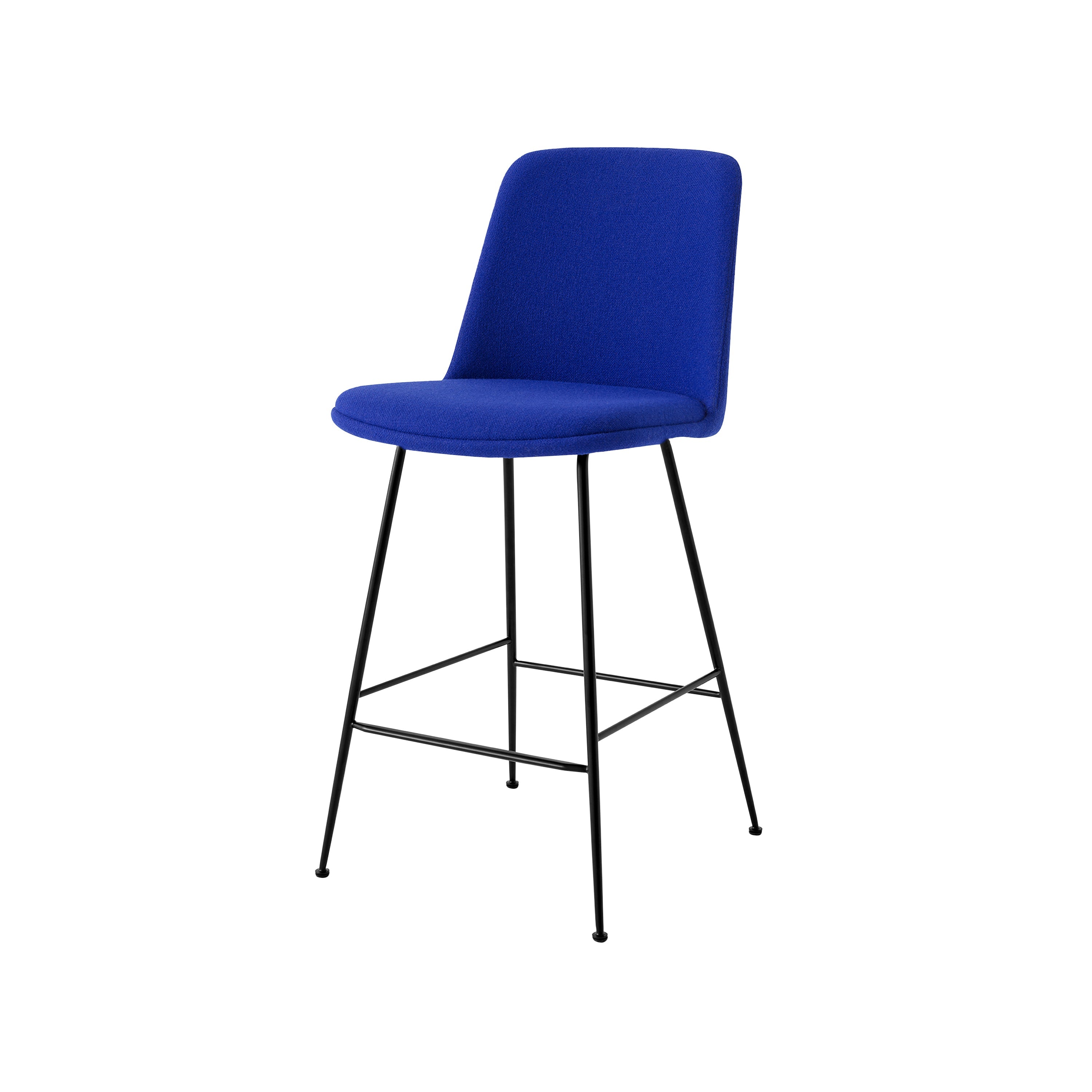 Rely Bar + Counter High Backrest Chair: HW99 + HW94 + Counter (HW94) + Black