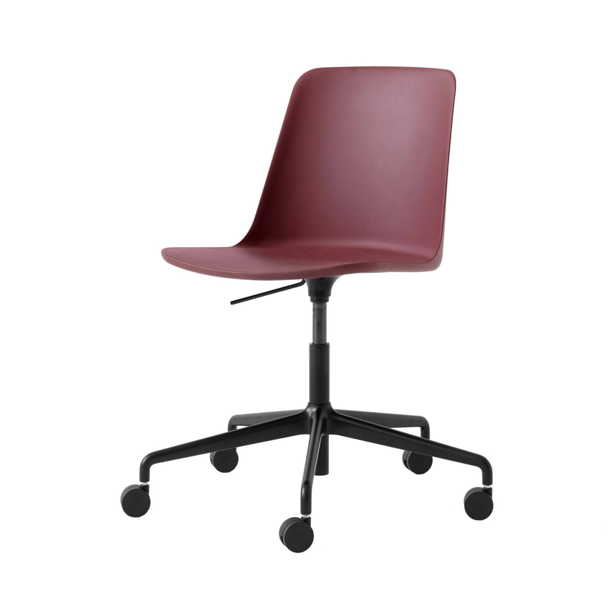 Rely Chair HW28: Red Brown + Black