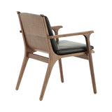 Ren Dining Armchair: Natural Walnut