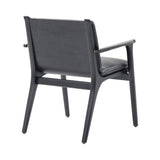 Ren Dining Armchair: Black Oak