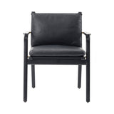 Ren Dining Armchair: Black Oak