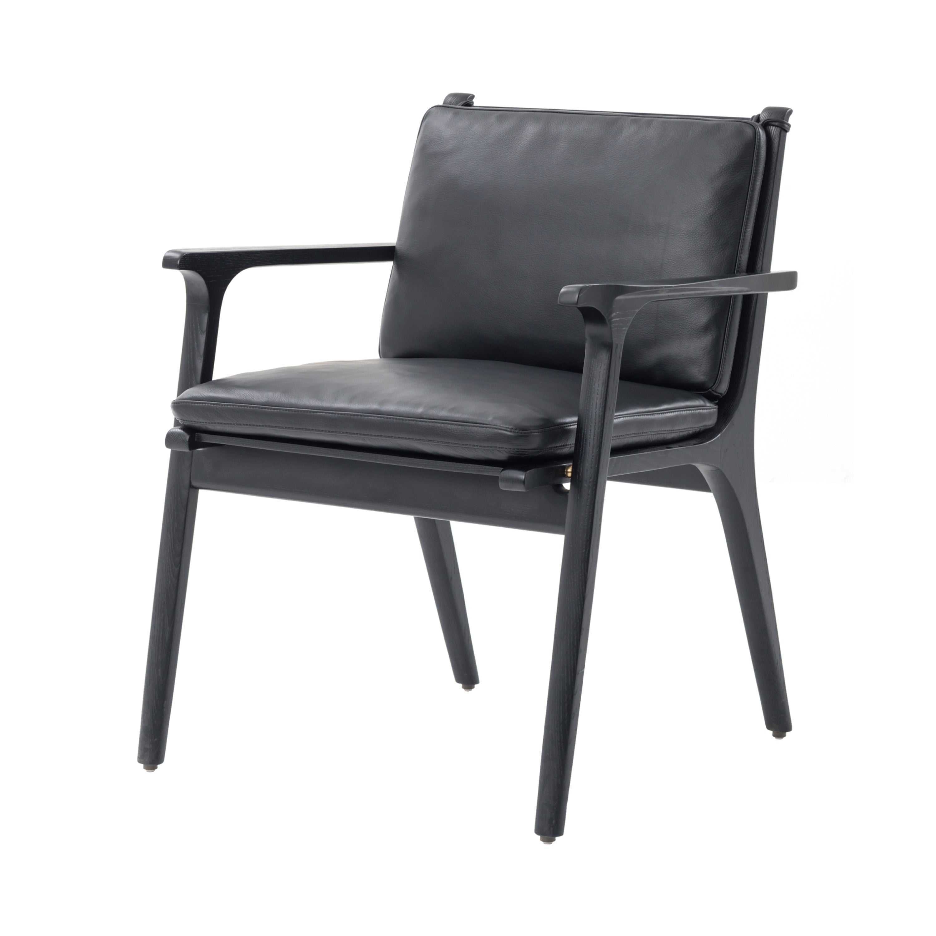 Ren Dining Armchair: Black Oak