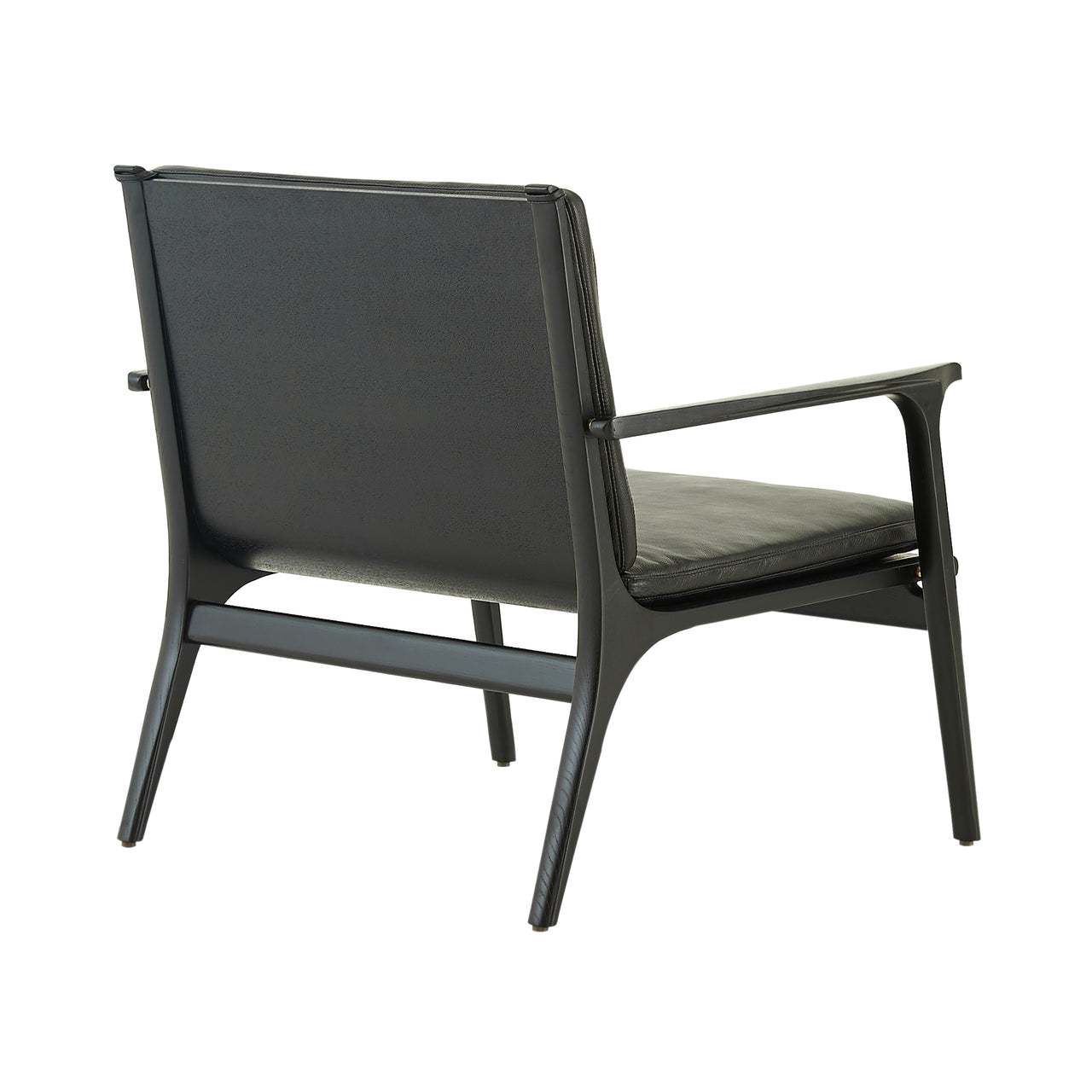 Ren Lounge Chair: Black Oak