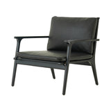 Ren Lounge Chair: Black Oak