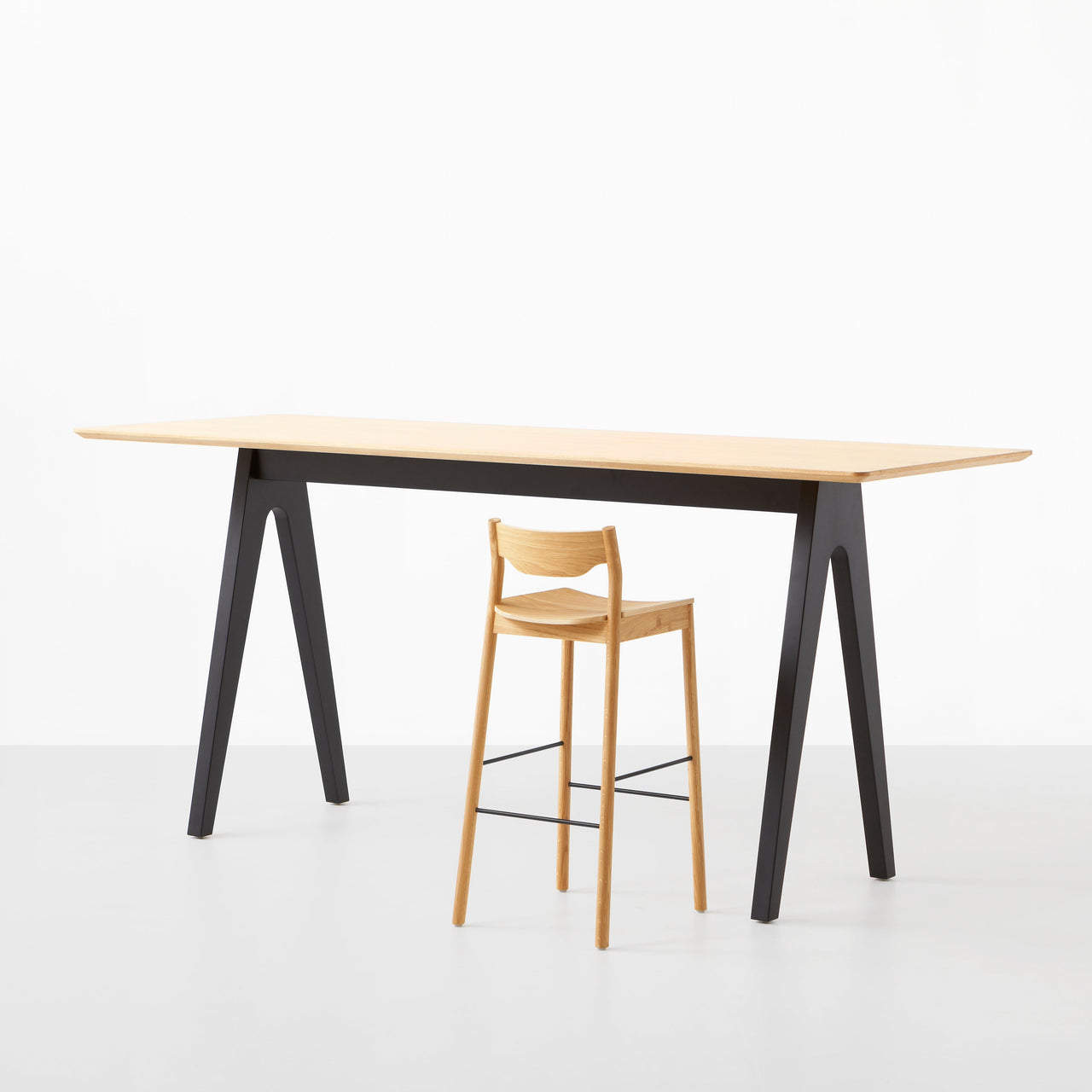 Tangerine Bar Stool + Back