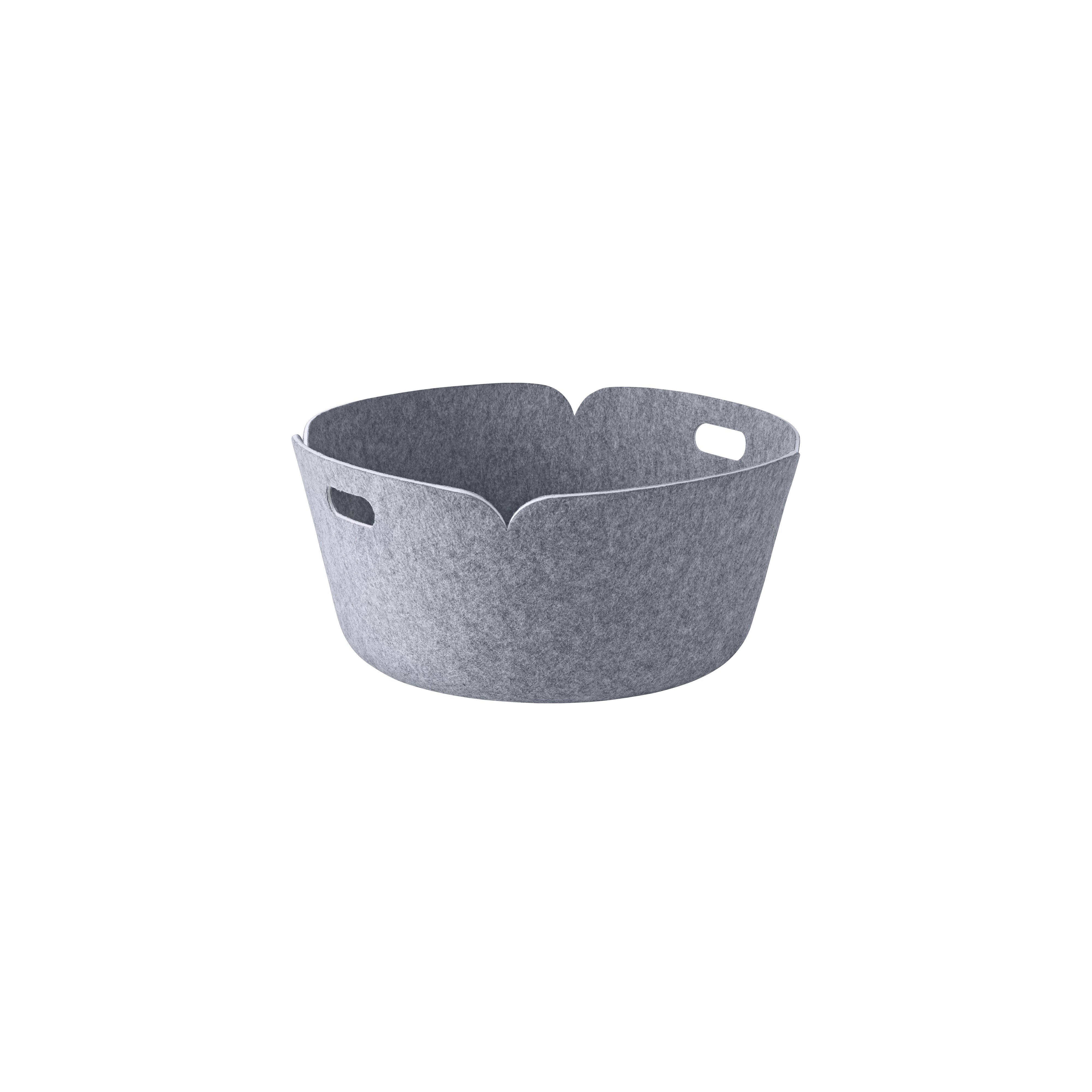 Restore Round Basket: Grey Melange