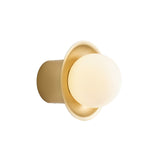 Janed Wall Light: Small + Satin Brass + Satin Brass