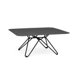 Tio Coffee Table: Square + Black Metal