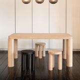 Offset Stool + Side Table