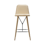 Spine Bar + Counter Stool with Back: Bar + Lacquered Oak