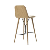 Spine Bar + Counter Stool with Back: Bar + Lacquered Oak