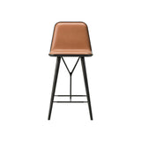 Spine Bar + Counter Stool with Back:  Counter + Black Lacquered Ash
