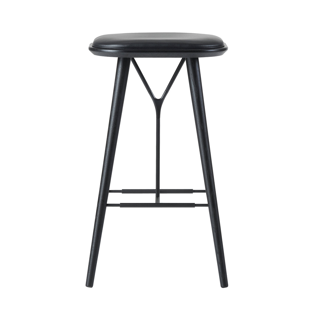 Spine Bar + Counter Stool: Bar + Black Lacquered Ash