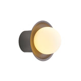 Janed Wall Light: Small + Satin Graphite + Satin Graphite