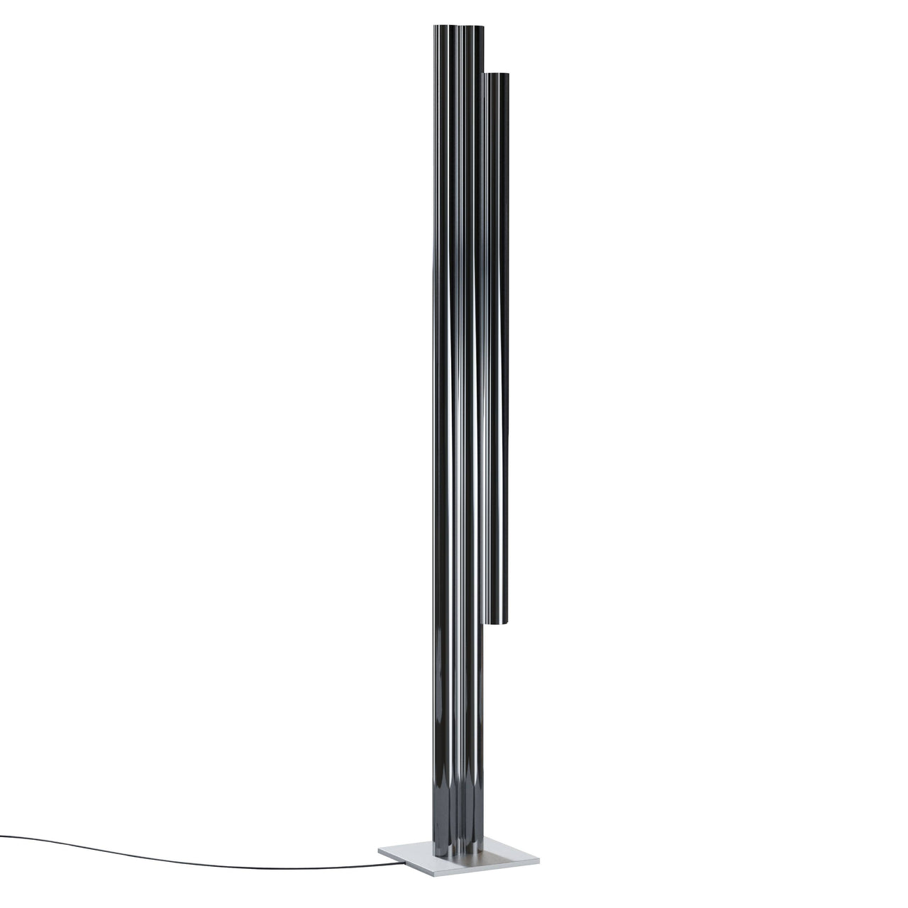 Silo 3FH Floor Light: Mirror Polished Aluminum