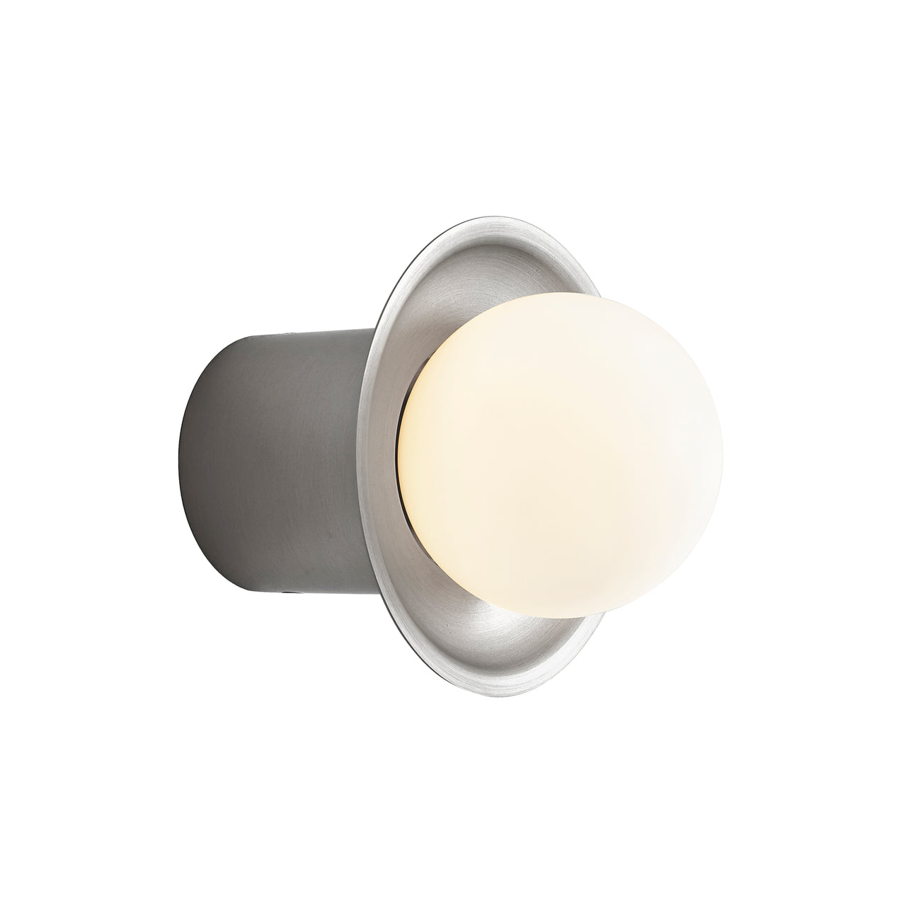 Janed Wall Light: Large + Satin Nickel + Satin Nickel