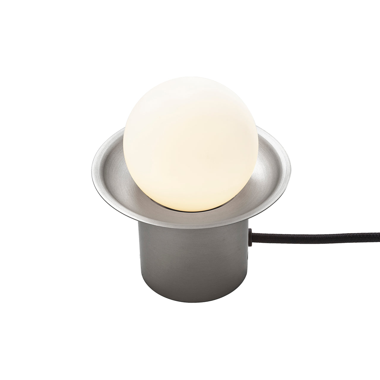 Janed Table Lamp: Satin Nickel + Satin Nickel