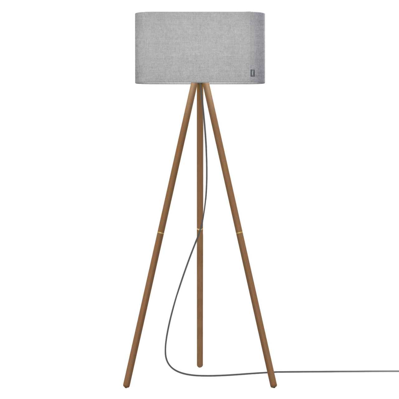 Belmont Floor Lamp: Silverdale + Walnut