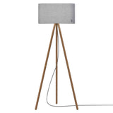 Belmont Floor Lamp: Silverdale + Walnut