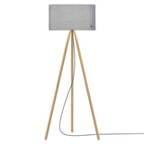 Belmont Floor Lamp: Silverdale + Oak