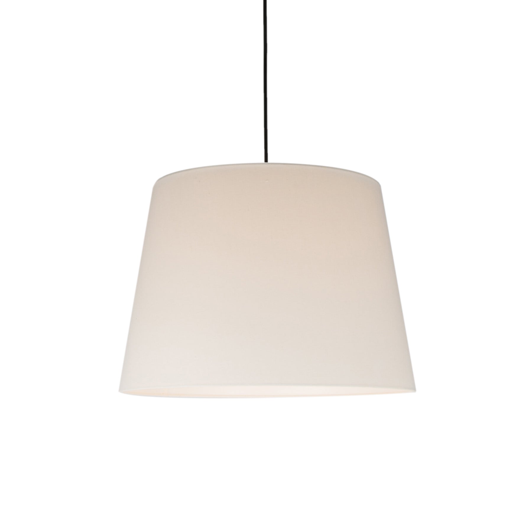 Sistema Sisisí GT1 Pendant Lamp: White Linen + Black