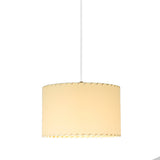 Sistema Sísísí PT2 Pendant Lamp: Stitched Beige Parchment + White