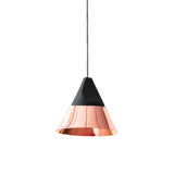 Slope Suspension Light: Small + Black Aniline + Copper