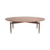 Slow Coffee Table: Natural Walnut + Oval