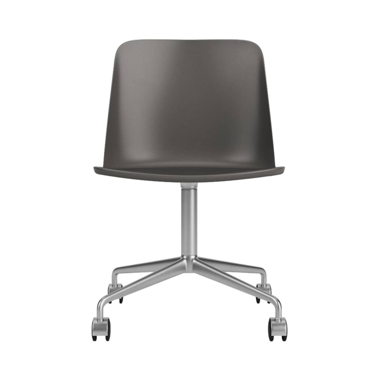 Rely Chair HW21: Stone Grey + Polished Aluminum