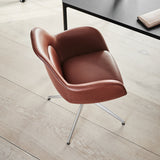 Swoon Dining Armchair: Swivel Base