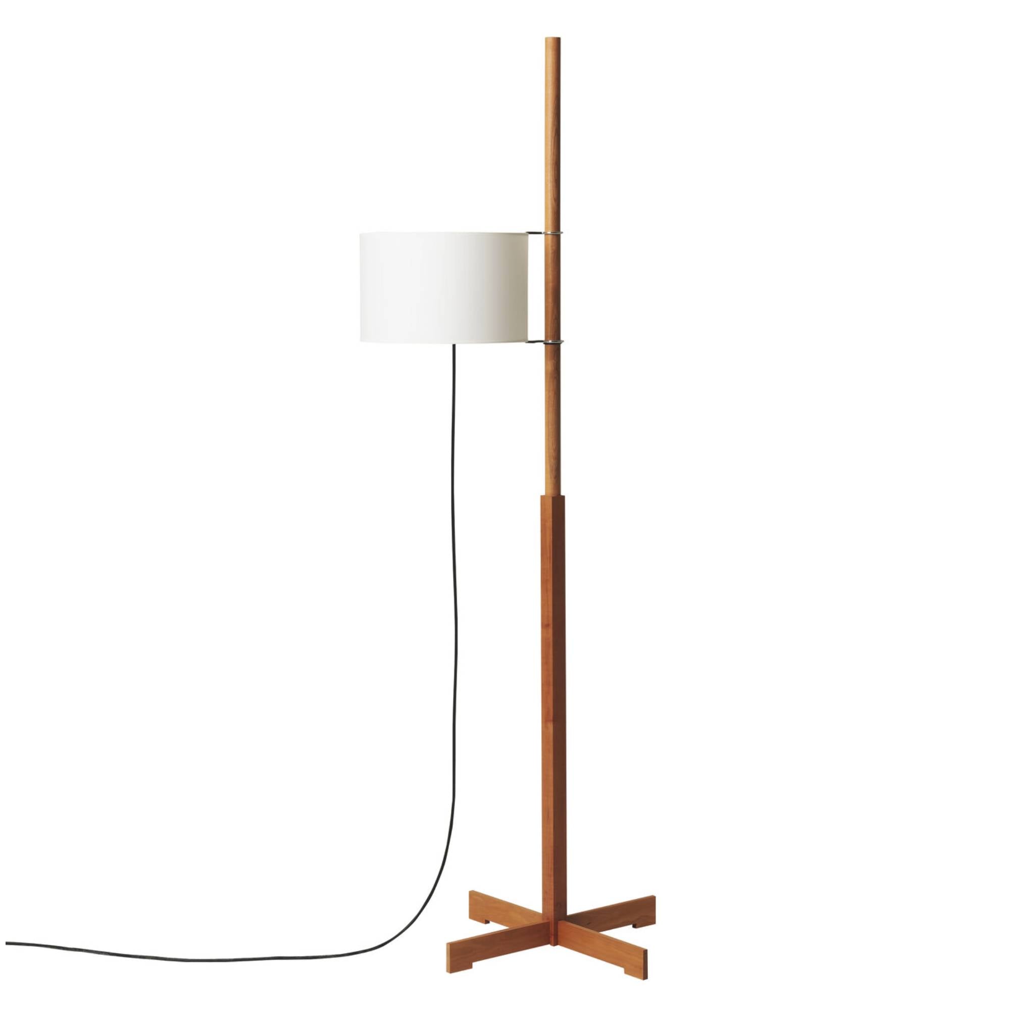 TMM Floor Lamp: White + Cherry