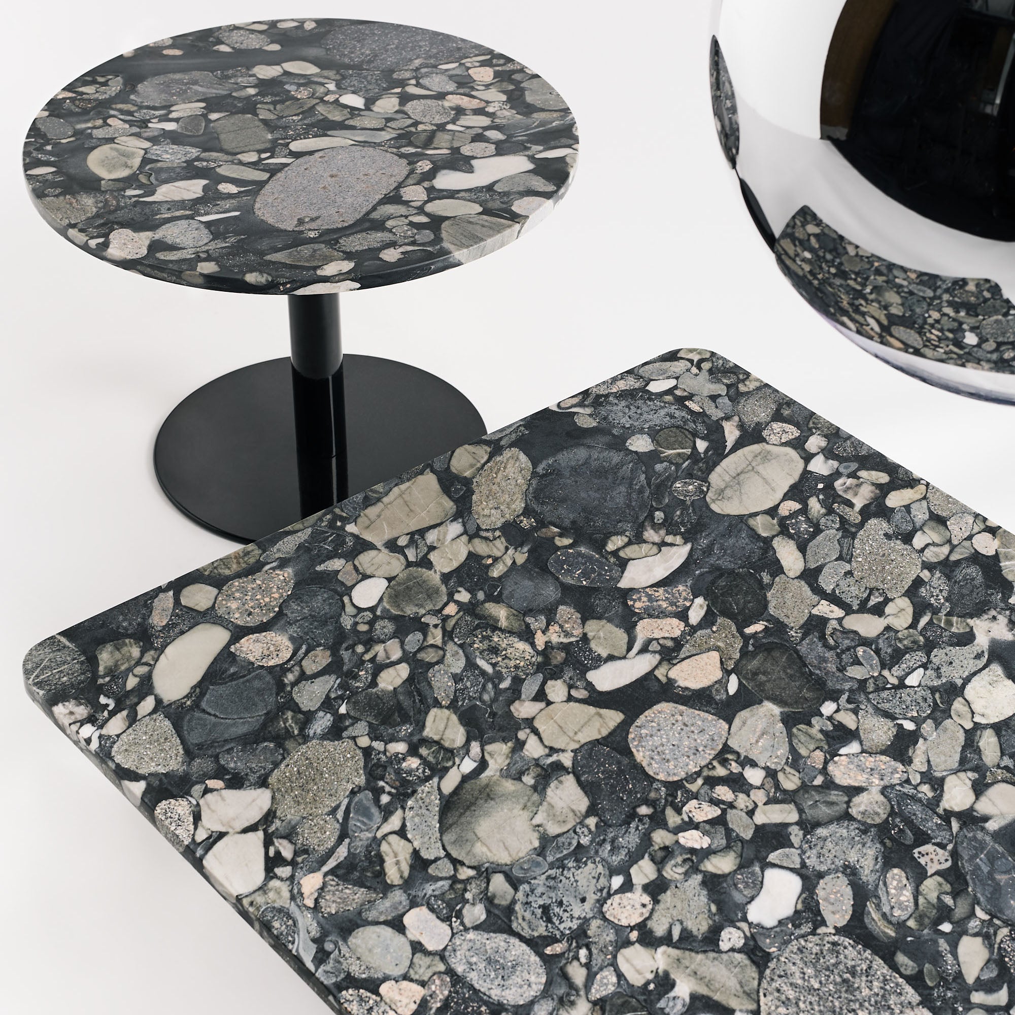 Stone Side Table: Circle